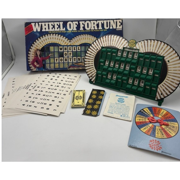 Pressman Other - 2nd Edition WHEEL OF FORTUNE 1985 Board Game - Pressman - Complete
